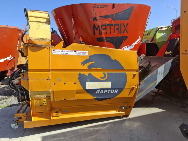 Pailleuse Lucas G Raptor en stock chez Melagri Services, photo 1