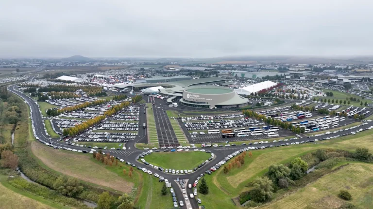 Le parc des expositions du Sommet de l’élevage vu du ciel